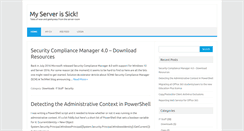 Desktop Screenshot of myserverissick.com
