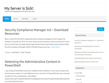 Tablet Screenshot of myserverissick.com